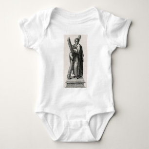 Body Para Bebê Estátua do Santo Andrew Apostle com cruz