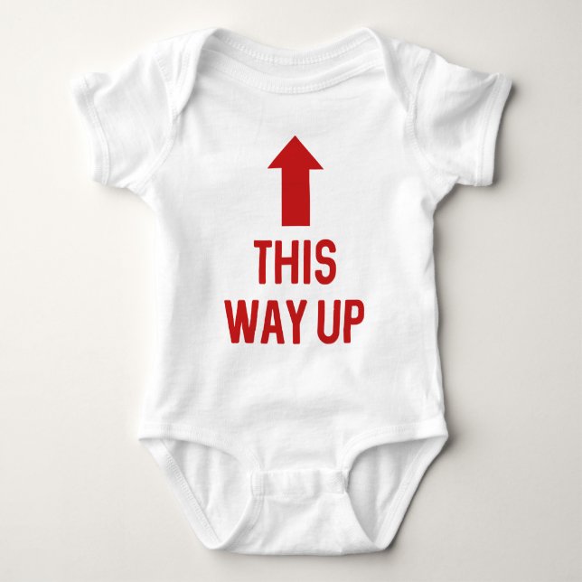 Body Para Bebê Este Caminho Para Cima (Frente)