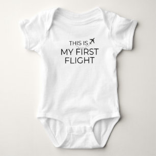 Body Para Bebê "Este é o meu primeiro voo"