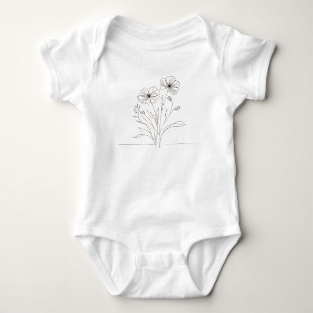 Body Para Bebê Este macacão de bebê adorável (Frente)