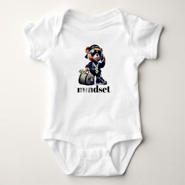 Body Para Bebê Estilo: Bodysuit de Jersey para Bebê (Frente)
