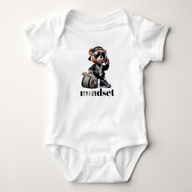 Body Para Bebê Estilo: Bodysuit de Jersey para Bebê (Frente)
