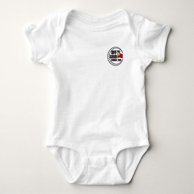 Body Para Bebê Estilo de Vida Tonga Eua Fora da Rede (Frente)