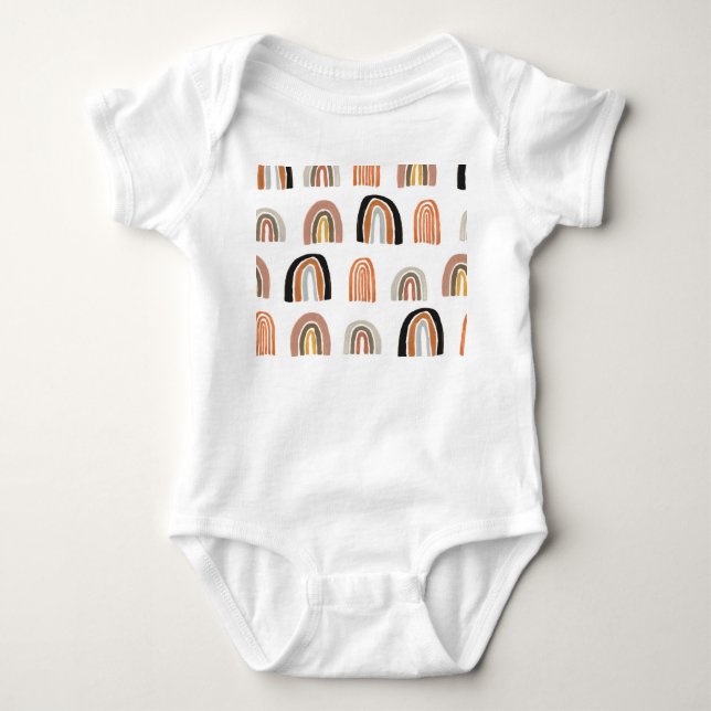 Body Para Bebê Estilo Simples Pastel Rainbow Kids (Frente)