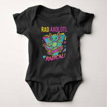 Estilo vintage dos anos 90 Axolote Skate Rad neon
