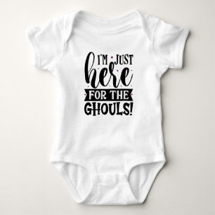 Body Para Bebê Estou aqui para os fantasmas.