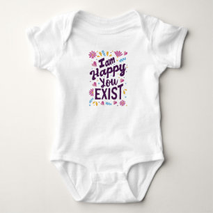 Body Para Bebê Estou feliz que você exista