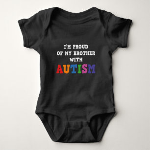 Body Para Bebê Estou Orgulhoso Do Meu Irmão Com Autismo