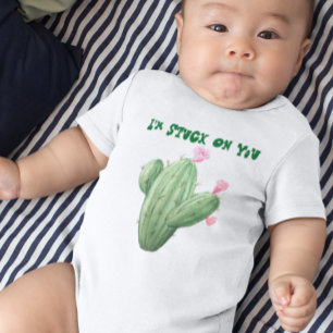 Body Para Bebê Estou Preso Em Você Cactus Baby Pula Pula Aquarela