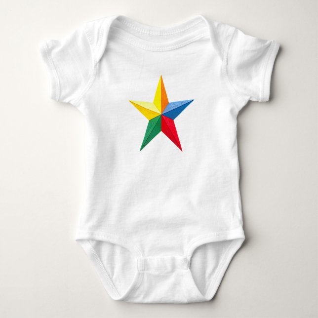 BODY PARA BEBÊ ESTRELA BRILHANTE (Frente)