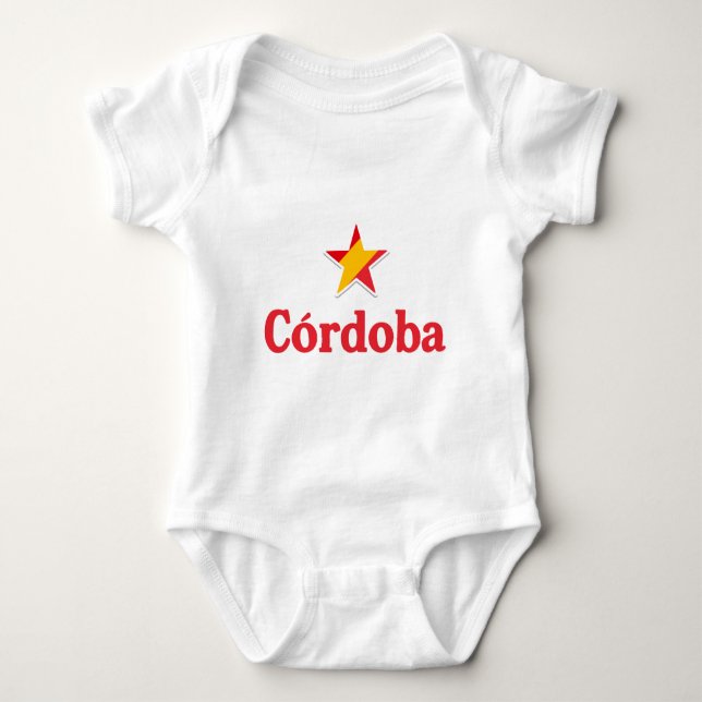 Body Para Bebê Estrelas da Espanha – Córdova (Frente)
