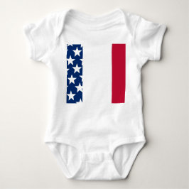 Body Para Bebê Estrelas e faixas vermelhas, brancas e azuis 4 de 