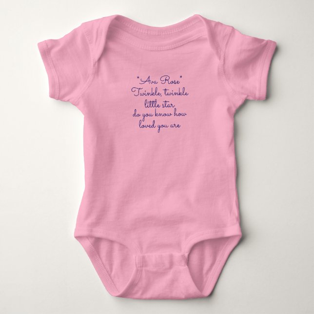 Body Para Bebê Estrelinha brilhante bebezinho  (Frente)