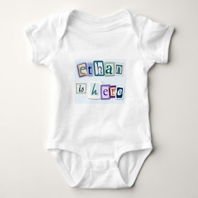 Body Para Bebê Ethan está aqui (Frente)