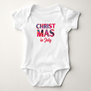 Body Para Bebê Etiqueta de Presente NATAL EM JULHO