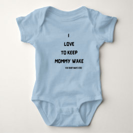 Body Para Bebê Eu Adoro Manter Acordar De Mamãe | CLEVER DIYING |