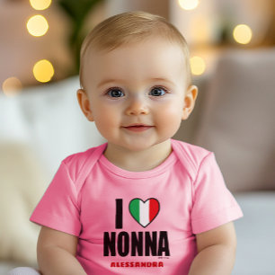 Body Para Bebê EU ADORO NENHUMA Fita De Bebê Rosa personalizada