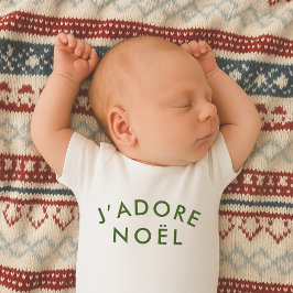 Body Para Bebê Eu adoro o Natal | Love Christmas Arte de Citação