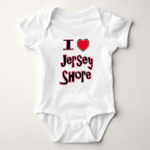 Body Para Bebê Eu adoro o vermelho da costa de jersey