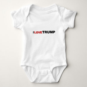 Body Para Bebê Eu Adoro Trump
