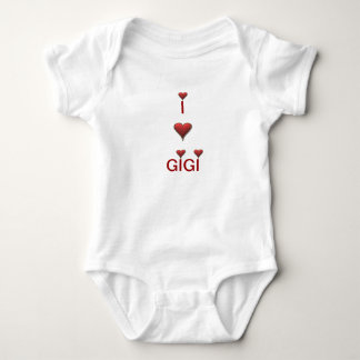 Body Para Bebê Eu amo a criança do bebê de Gigi