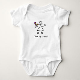 Body Para Bebê Eu amo a minha menina mamãe