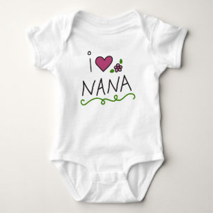 Body Para Bebê Eu Amo A Nana