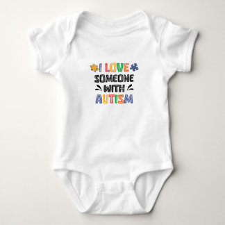 Body Para Bebê Eu Amo Alguém com Autismo
