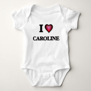 Body Para Bebê Eu Amo Caroline