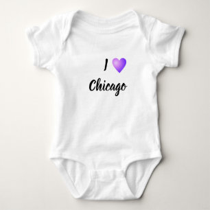 Body Para Bebê Eu Amo Chicago