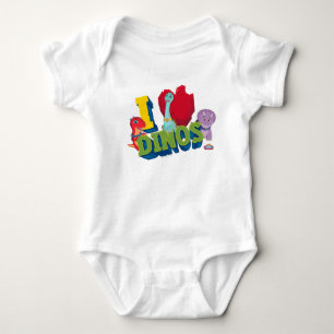 Body Para Bebê Eu Amo Dinos Dino Ranch