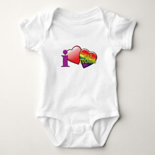 Body Para Bebê Eu amo meu bebê de 2 mães