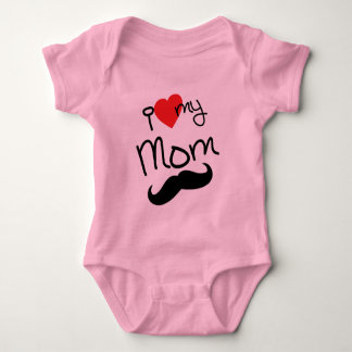 Body Para Bebê Eu amo meu Bodysuit da mamã