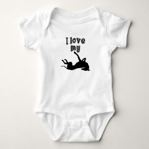 Body Para Bebê Eu Amo Meu Greyhound