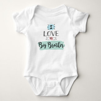 Body Para Bebê Eu Amo Meu Irmão Mais Velho Bonito