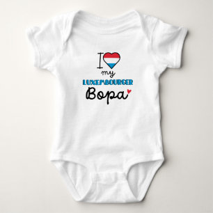 Body Para Bebê Eu amo meu luxemburguês Bopa fofa