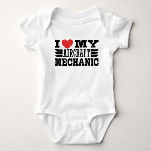 Body Para Bebê Eu amo meu mecânico de aviões