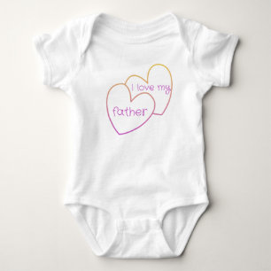 Body Para Bebê Eu amo meu pai
