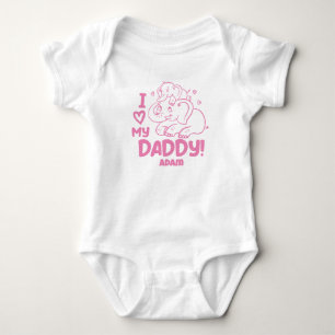 Body Para Bebê Eu amo meu pai
