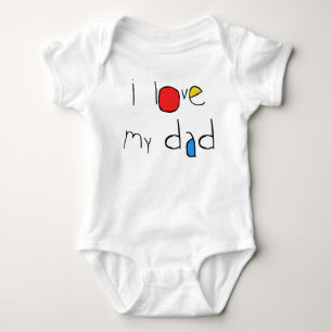 Body Para Bebê Eu Amo Meu Pai