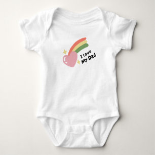 Body Para Bebê Eu Amo Meu Pai