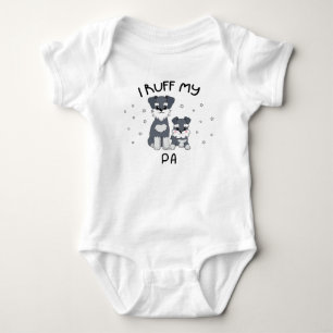 Body Para Bebê Eu Amo Meu Pai - Cachorrinho Fofo