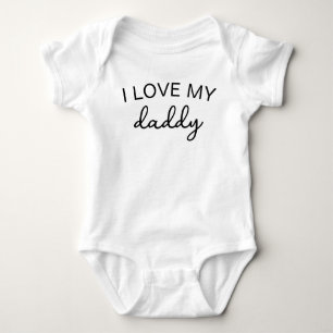 Body Para Bebê Eu Amo Meu Papai bodysuit Anúncio de Gravidez bo