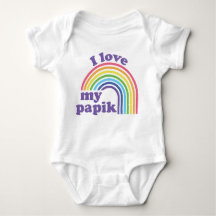 Eu Amo Meu Papik - Cute Rainbow