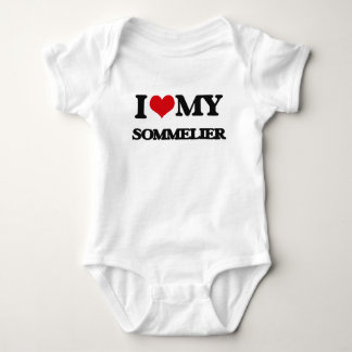 Body Para Bebê Eu amo meu Sommelier