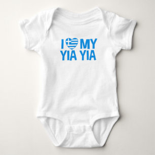 Body Para Bebê Eu amo meu Yia Yia