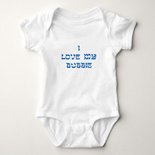Body Para Bebê Eu amo meus Bubbie e Zeyde