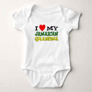 Body Para Bebê Eu Amo Minha Avó Jamaicana