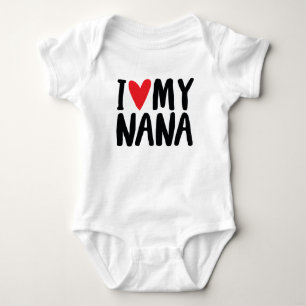 Body Para Bebê Eu Amo Minha Design De Desenho De Mão Nana