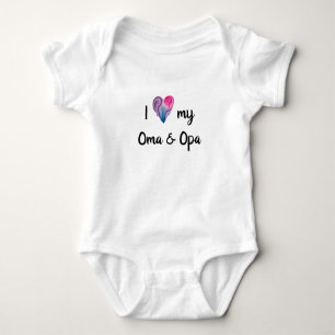 Body Para Bebê Eu amo minha mãe e meu macacão de bebê Opa
